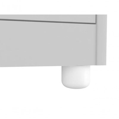 Armário Infantil 3 Portas 3 Gavetas Tedy - Moveis Peroba Branco Brilho