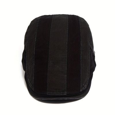 Boina Italiana Casual Basica Design Liso Geométrico Unissex Ajustável Preto