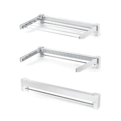 Varal Retrátil Branco Dobrável 5 Varetas 70cm X 37cm 5 Kilos