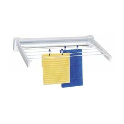 Varal Retrátil Branco Dobrável 5 Varetas 70cm X 37cm 5 Kilos
