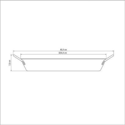 Paellera Tramontina Loreto Alumínio 34cm 3,7l Grafite