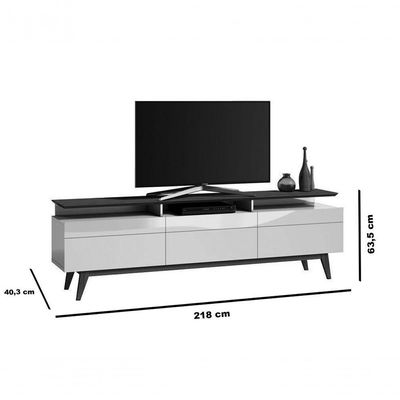 Rack Classic +3g 2.2 Branco Acetinado - Imcal Móveis