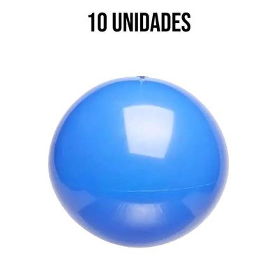 Bola De Vinil Lisa Azul Claro - 14 Polegadas - 10 Unidades