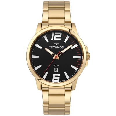 Relógio Technos Masculino Ref: 2115uco/1p Racer Dourado