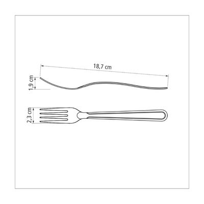Kit 6 Garfo de mesa Inox Buzios - Tramontina