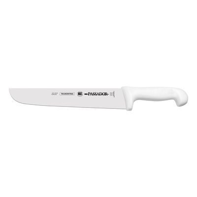 Faca Passador Tramontina Profissional com Lamina em Aço Inox e Cabo em Polipropileno Branco 10"