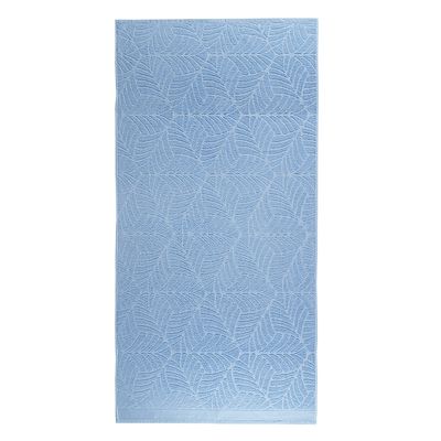 Jogo de Banho Native Toalhas Macias Costela de Adão 100% Algodão Fio Penteado 5 Peças Azul