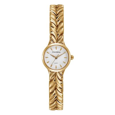 Relogio Mondaine Feminino Ref: 32956lpmvdm1 Clássico Dourado
