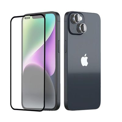 Kit Full Protection para iPhone 15 Plus - Película de Vidro + Protetor de Lente 9H - Gshield