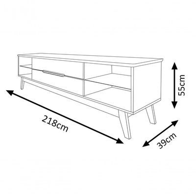 Rack Para Tv Limit 2.2 Branco - Moveisaqui