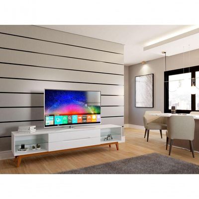 Rack Para Tv Limit 2.2 Branco - Moveisaqui