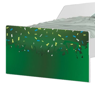 Mini Cama Infantil 153,2x79cm com Proteção Lateral Personagens Copa Futebol K02 - D'Rossi