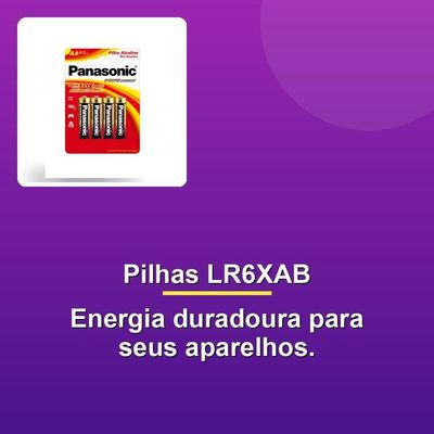 Pilha Alcalina Aa Blister C-4 Lr6xab