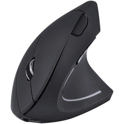 Mouse Sem Fio Ergonômico Power Fit 1600 Dpi Preto Usb