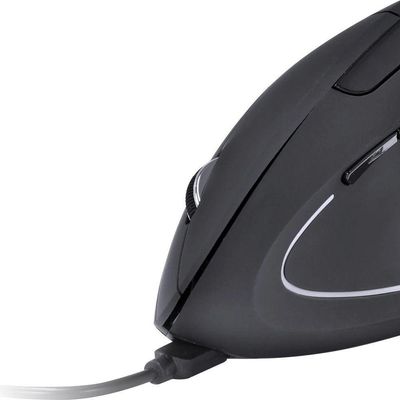 Mouse Sem Fio Ergonômico Power Fit 1600 Dpi Preto Usb