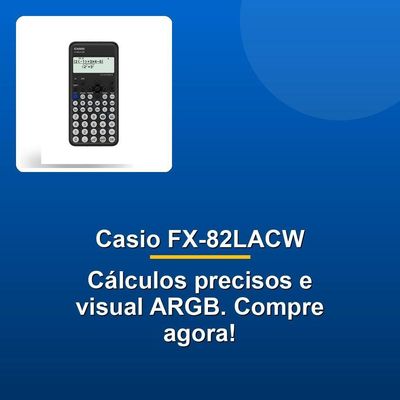 Calculadora Científica Casio Fx-82lacw Classwiz Preta