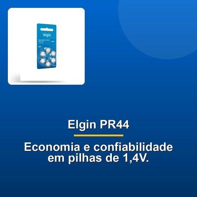 Pilha Auditiva Elgin Pr44 1,4v C-6 Unidades