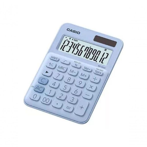Calculadora Mesa Ms-20uc Azul 12 Dígitos