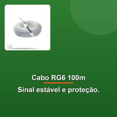 Cabo Coaxial Rge-06 67% 100m Branco