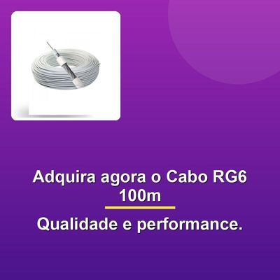 Cabo Coaxial Rge-06 67% 100m Branco