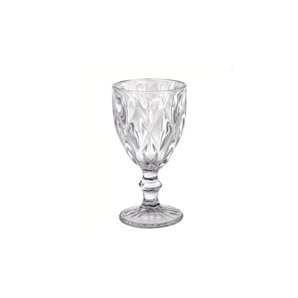 Jogo de Taças de Vidro Diamante 340 ml com 6 peças