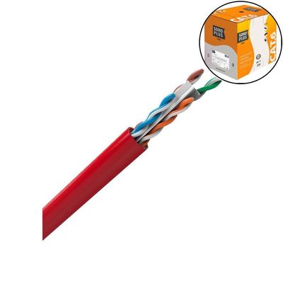 Cabo Lan U-utp 24awg Cat6 Cmx 305m Verm 23400207