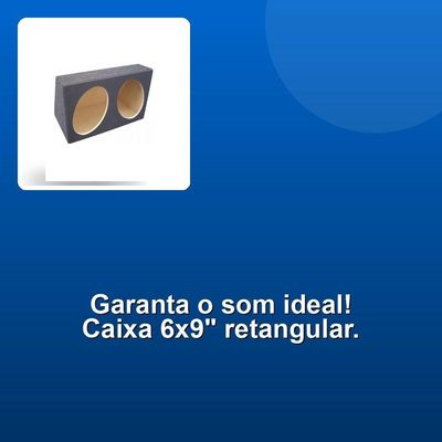 Caixa Vazia Alto Falantes 6x9 Retangular