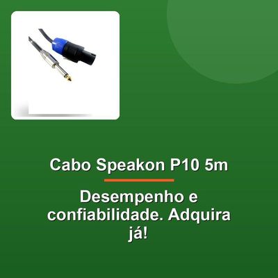 Cabo Speakon Macho P10 Mono Macho 5m