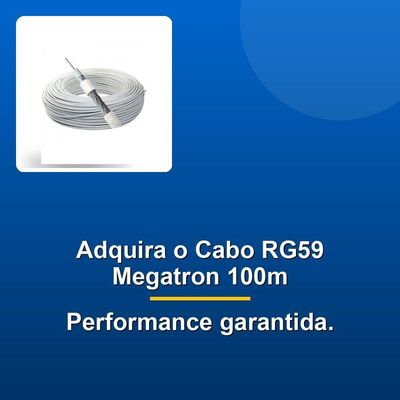 Cabo Coaxial Rg59 67% Rol Br Megatron 100m