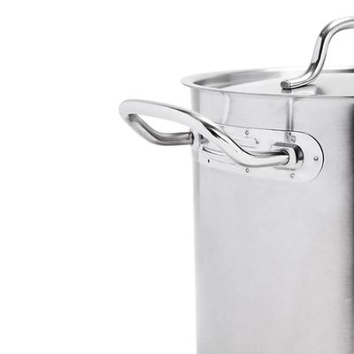 Panela Caldeirão 10,5L com Tampa Brinox Profissional em Inox 24cm Cozinha Industrial