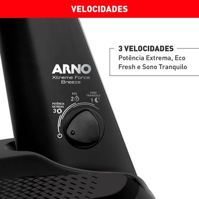 Ventilador de Mesa Arno Xtreme Force Breeze 6 Pás VB50 - 50cm 127V