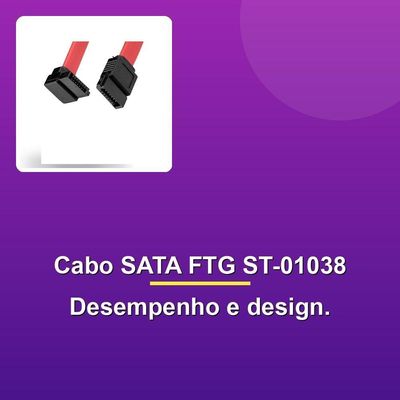 Cabo De Dados Sata Ftg St-01038 Vermelho 50cm