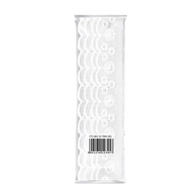 Bordado Inglês de Poliéster Nybc CTL61 2,5cm com 13,70m Branco
