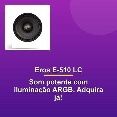 Alto Falante Eros E-510 Lc 10" 500w Rms 4r
