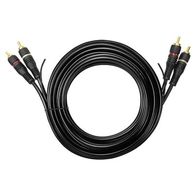 Cabo De áudio Evus C-0182 Rca Macho ×2 Rca Macho Gold 3m