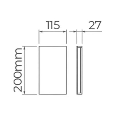 Arandela Stella Reflex Led 20cm Ip65 6w Bivolt Branco - 3000k - Luz Amarela