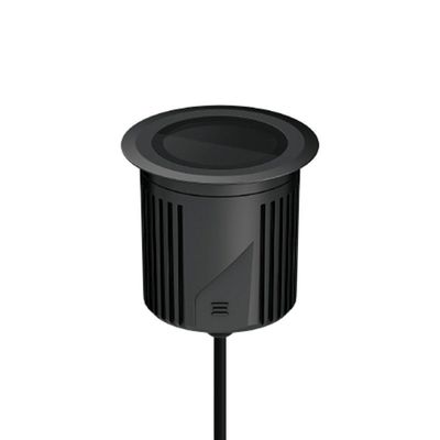 Embutido De Solo Led Stella S.ground 18,5w Com Caixa De Instalação Bivolt Preto 3000k Luz Amarela