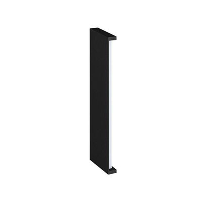 Arandela Stella Reflex Led 42cm Ip65 12w Bivolt Preto - 3000k - Luz Amarela