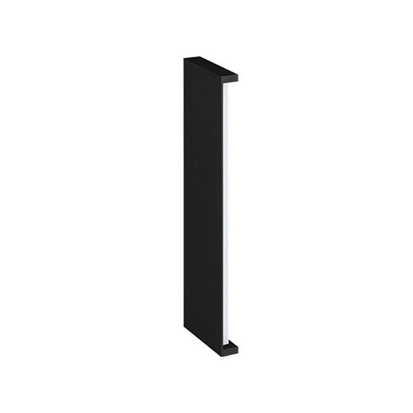 Arandela Stella Reflex Led 42cm Ip65 12w Bivolt Preto - 3000k - Luz Amarela