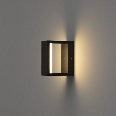 Arandela Stella Recognizer Led Ip65 7w Bivolt Preto - 3000k - Luz Amarela