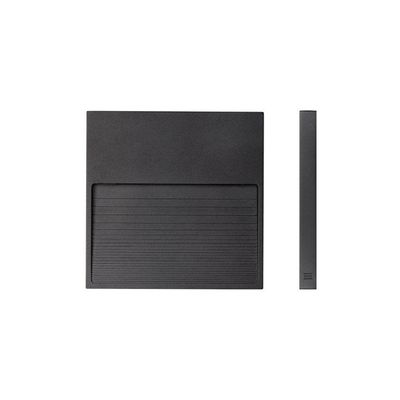 Balizador Stella Big Neu 2 De Sobrepor Led 3w Bivolt Preto - 3000k - Luz Amarela