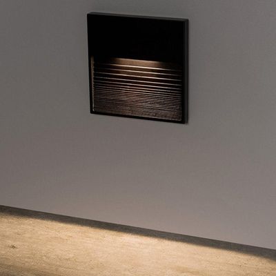 Balizador Stella Big Neu 2 De Sobrepor Led 3w Bivolt Preto - 3000k - Luz Amarela