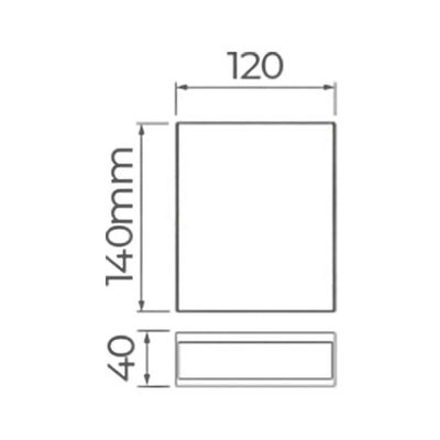 Arandela Stella Wall Plus Led 2 Fachos Abertos Ip65 10w Bivolt Preto - 3000k - Luz Amarela