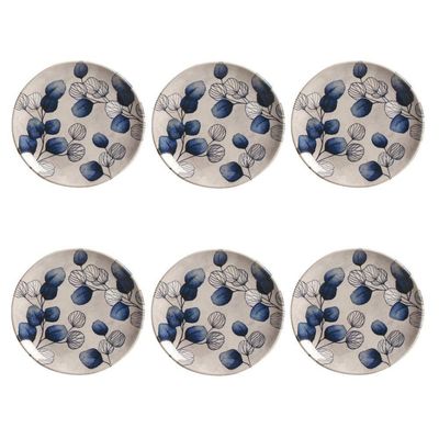 Conjunto De Pratos De Sobremesa 06 Peças Coup New Blue Porto