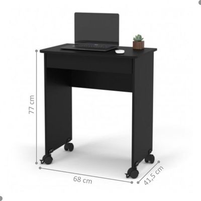 Mesa Para Com 1 Gaveta Atlanta Preto