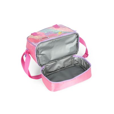 Lancheira Infantil Escolar Térmica Rainbow Up4You LA49242UP Pink