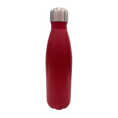 Garrafa Térmica Aço Inoxidável Parede Dupla Modelo Compass Esporte 500ML Conserva Quente e Frio Vermelho