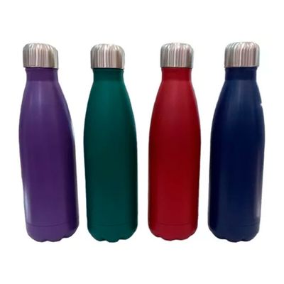 Garrafa Térmica Aço Inoxidável Parede Dupla Modelo Compass Esporte 500ML Conserva Quente e Frio Vermelho