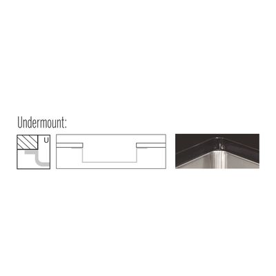 CUBA TRAMONTINA DE EMBUTIR DESIGN COLLECTION QUADRUM UNDERMOUNT EM INOX 50X40 94007/112