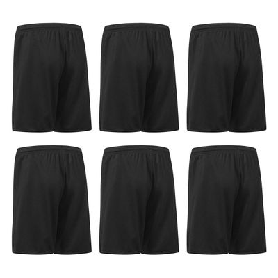 Kit 6 Calções Elite Romeo Menti Masculino P / Preto